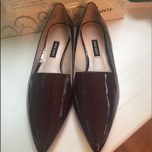 Nine West burgundy flats